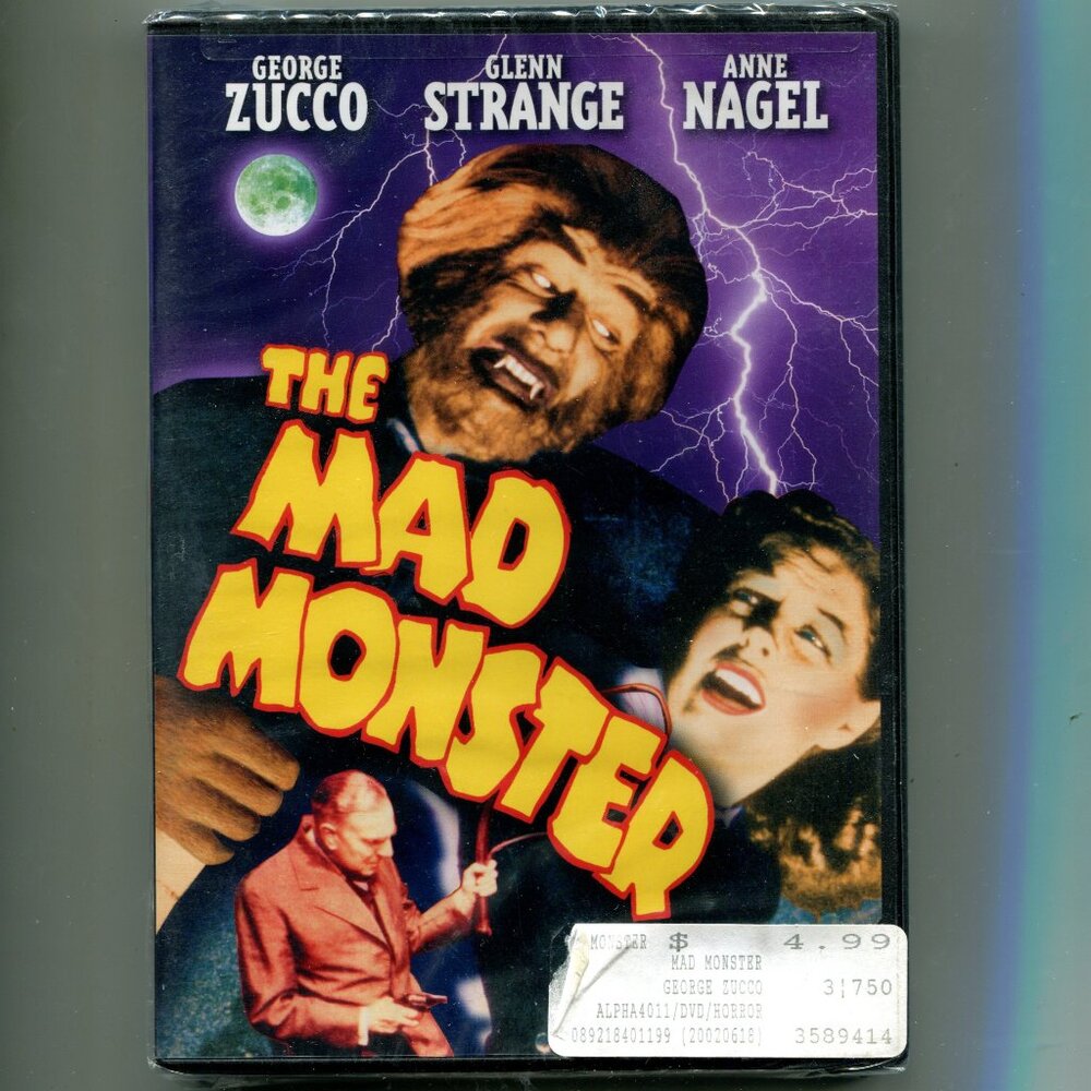 1942 The Mad Monster B&W Movie DVD